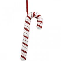 Artículo Bastón de caramelo Deco Christmas Red White Striped H34cm