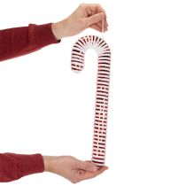 Artículo Bastón de caramelo artificial XL para decoración navideña (40 cm)