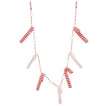 Artículo Guirnalda decorativa de bastón de caramelo Navidad rojo blanco L120cm