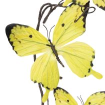 Artículo Rama con mariposas, decoración artística de primavera para interiores, 75 cm.