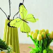 Artículo Rama con mariposas, decoración artística de primavera para interiores, 75 cm.