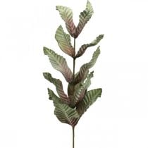 Planta artificial rama decorativa espuma verde rojo marrón Al. 68 cm