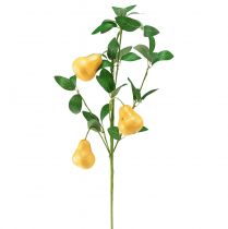 Rama decorativa artificial rama de pera amarillo 75cm