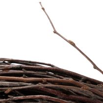 Artículo Corona clásica de sauce decorativa para arreglos creativos, 59 cm