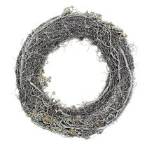 Artículo Corona de ramas blanca Ø40cm 1 pieza