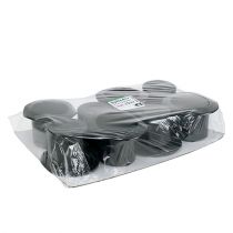 Artículo Cilindro negro 8cm 8pcs