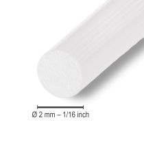 Artículo Alambre de aluminio alambre de aluminio 2mm alambre de joyería blanco 60m 500g