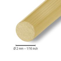 Artículo Alambre de aluminio dorado Ø2mm alambre decorativo alambre artesanal redondo 500g 60m