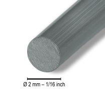 Artículo Alambre de aluminio Ø2mm antracita alambre decorativo redondo 500g 60m