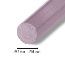 Artículo Alambre de aluminio Ø2mm alambre decorativo rosa redondo 500g 60m