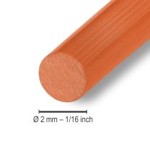 Artículo Alambre de aluminio naranja Ø2mm alambre artesanal aluminio 500g 60m