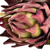 Artículo Alcachofa Artificial Flor Artificial Grande Aspecto Seco Púrpura 76cm