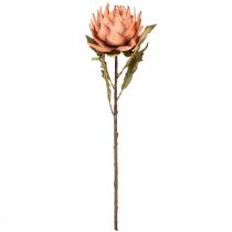Artículo Alcachofa flor artificial otoño naranja aspecto seco Ø15cm 73cm