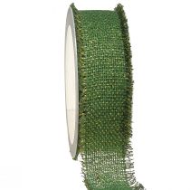 Artículo Cinta cinta con flecos de oro verde cinta para joyería An. 40 mm L. 15 m