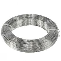 Artículo Alambre de aluminio, plateado, para manualidades, decorativo, 1,5 mm, 1000 g para joyería, floristería y proyectos de bricolaje.