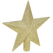 Artículo Adorno para árbol dorado brillante de 19 cm de diámetro: irrompible y brillante, ideal para árboles de Navidad festivos