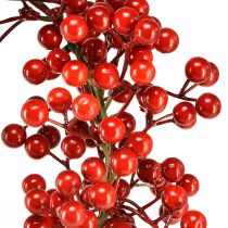 Artículo Corona de bayas frutos rojos anillo decorativo artificial verde Ø30cm