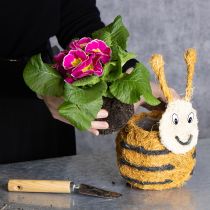 Artículo Maceta con forma de abeja como cesta decorativa para plantas para un diseño interior divertido, primavera y verano, 24 cm, 2 piezas