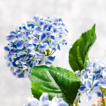 Artículo Rama de hortensia en flor para una elegante decoración del hogar, 80 cm, 2 piezas