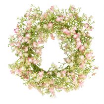 Artículo Corona de flores artificiales corona de puerta decoración de pared Ø30cm H6cm