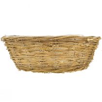 Artículo Gran macetero para flores, cesta para plantar con enredaderas, Ø40cm H13cm, decoración natural, decoración de mesa, pieza única