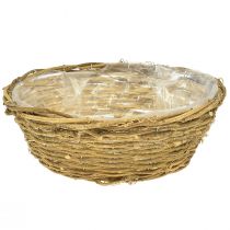 Artículo Cuenco de flores cuenco decorativo natural con enredaderas Ø31cm H11cm