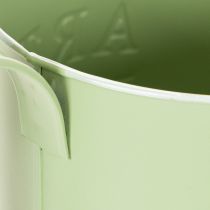 Artículo Maceta, regadera decorativa, maceta de zinc verde menta, Ø16,5 cm