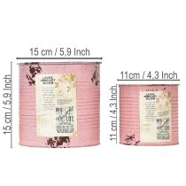 Artículo Juego de macetas para balcón y jardín, jardineras decorativas, estilo vintage, 15 cm, 3 piezas