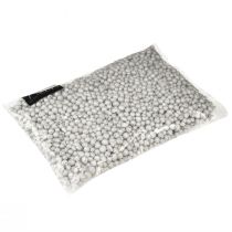 Artículo Brillantes cuentas decorativas blancas de 4 mm a 8 mm, 1 litro