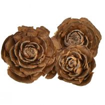 Artículo Conos de cedro cortados en forma de rosa cedro rosa 4-6cm natural 50 piezas