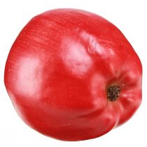 Artículo Manzana decorativa roja, fruta artificial de tacto realista, 9 cm