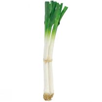 Artículo Verduras decorativas cebolletas verde blanco Ø1cm L28cm 3 piezas