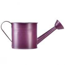 Artículo Regadera decorativa macetero de metal morado Ø13,5cm H12,5cm