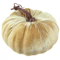 Artículo Calabazas decorativas amarillo beige rojo marrón flocado Ø18cm 3 piezas