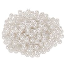 Artículo Cuentas decorativas blancas, Ø8 mm, 250 unidades