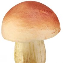 Artículo Setas decorativas en palos pequeñas y grandes marrón Al. 10/11,5 cm 8 piezas