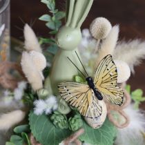 Artículo Mariposas decorativas en alambre para decoraciones de mesa coloridas, 7 cm, 12 piezas