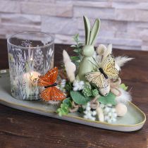 Artículo Mariposas decorativas en alambre para decoraciones de mesa coloridas, 7 cm, 12 piezas