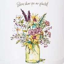 Artículo Taza/maceta decorativa, esmaltada, Ø11,5 cm, H10 cm