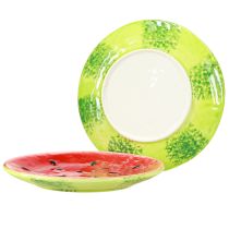 Artículo Plato Decorativo Plato Cerámico Sandía Cerámica Ø16cm 2uds