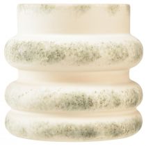 Artículo Jardinera decorativa para arreglos secos crema gris verdoso 16×16cm