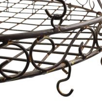 Artículo Bandeja decorativa para colgar Ø30cm marrón L45cm