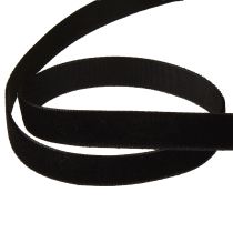 Artículo Cinta de terciopelo decorativa terciopelo negro 10mm 20m