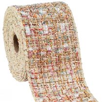 Artículo Cinta decorativa cinta para joyería patchwork con brillo colorido A70mm L5m