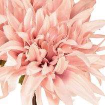 Artículo Flores decorativas dalia flor rosa artificial Ø15cm L28cm 3 piezas