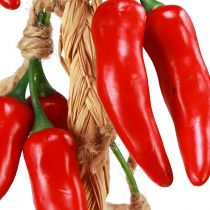 Artículo Percha decorativa pimientos de verano rojos artificiales L50cm