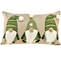 Artículo Cojín decorativo con elfos cojín decorativo verde beige 50×30cm