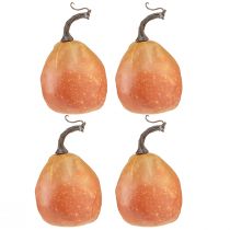 Artículo Calabaza decorativa para decoración amarillo anaranjado Ø9cm 4 piezas