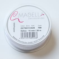 Artículo Cinta decorativa festiva para adornar regalos y proyectos de manualidades, 1,5 cm de ancho, 20 m de largo.