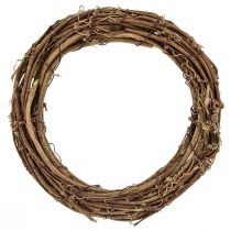 Artículo Corona de vid decorativa corona de puerta natural otoño Ø20cm 4ud
